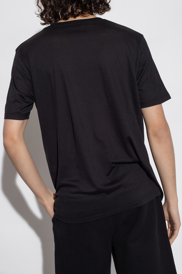 shirt with logo Saint Laurent - Black T - saint laurent logo